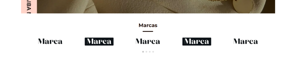 seção de marcas