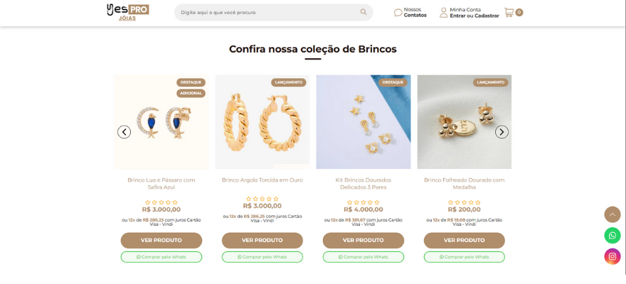 Produtos Vitrine